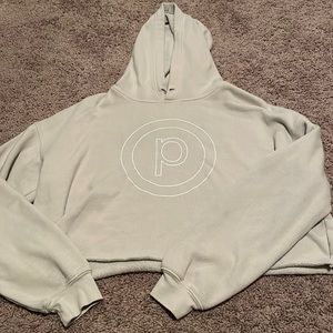 Crop hooded sweatshirt
